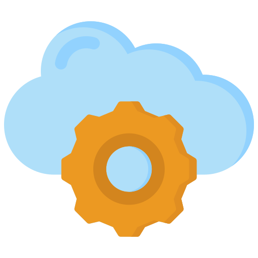 servizio cloud Generic color fill icona