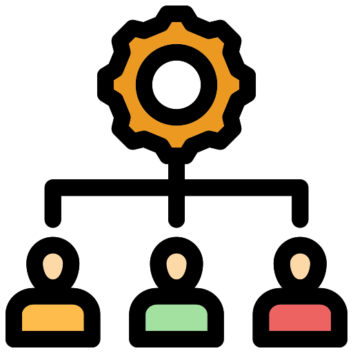 structure d'organisation Generic color lineal-color Icône