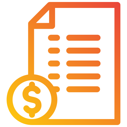 Invoice Generic gradient outline icon