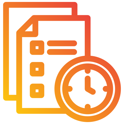 Time managament Generic gradient outline icon