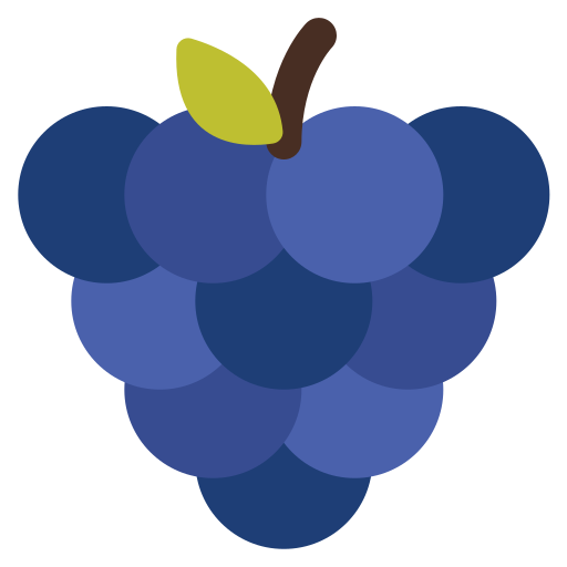 uvas Generic color fill icono