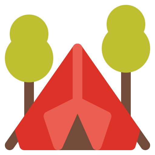 Camping tent Generic color fill icon