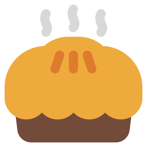 tarta de manzana Generic color fill icono