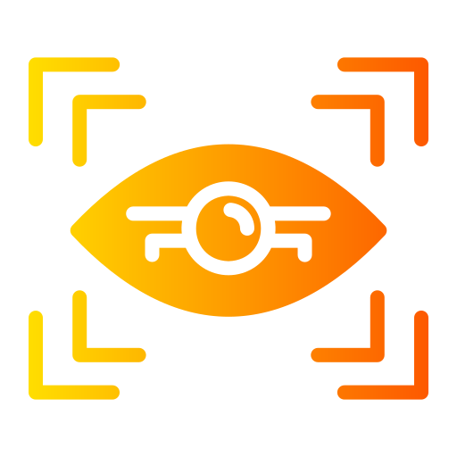 Eye recognition Generic gradient fill icon