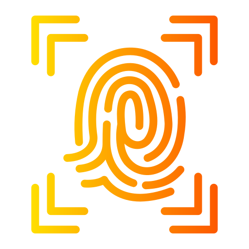 Fingerprint Generic gradient outline icon
