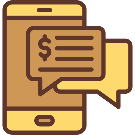services bancaires par sms Generic color lineal-color Icône