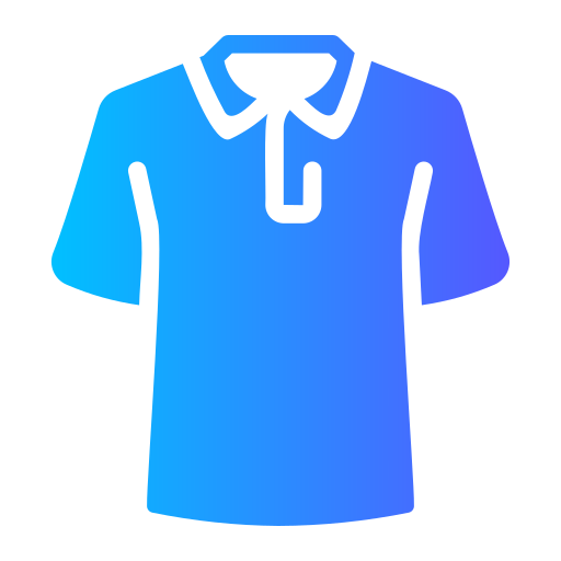 camisa polo Generic gradient fill icono