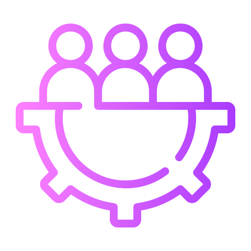 team management Generic gradient outline icon