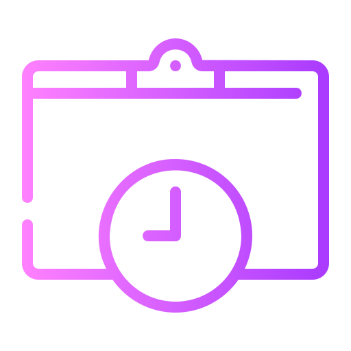 Time sheet Generic gradient outline icon