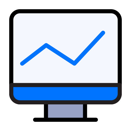 Statistic Generic color lineal-color icon