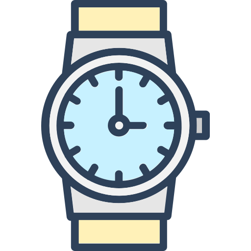 reloj de mano Generic color lineal-color icono