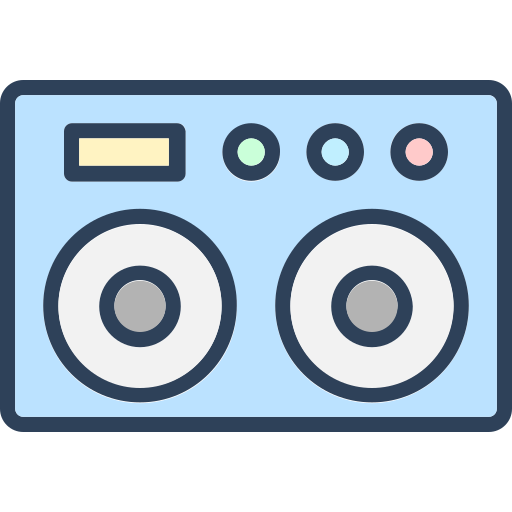 카세트 레코더 Generic color lineal-color icon