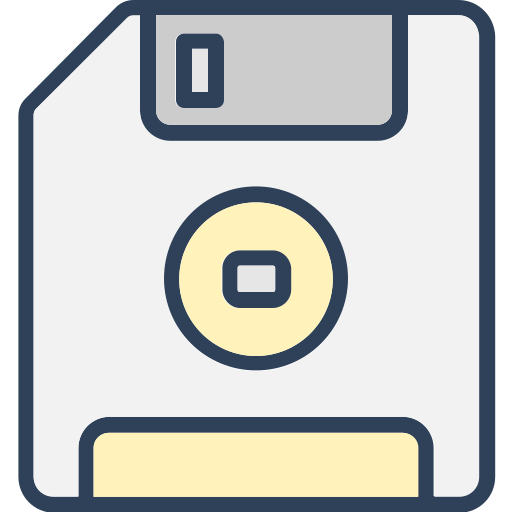 disquete Generic color lineal-color icono