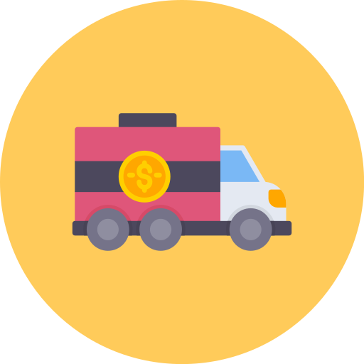 ciężarówka banku Generic color fill ikona