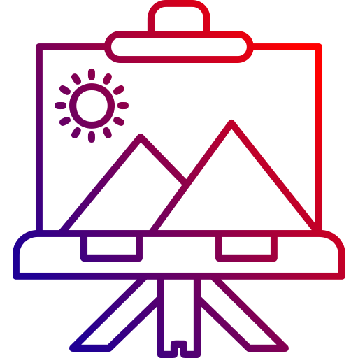 캔버스 Generic gradient outline icon