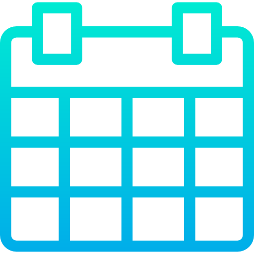 カレンダー Kiranshastry Gradient icon