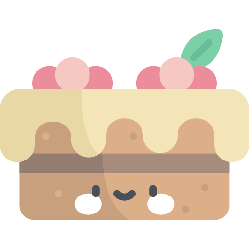 kuchen Kawaii Flat icon