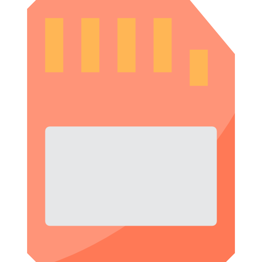 Memory card itim2101 Flat icon