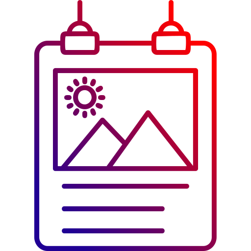 Poster Generic gradient outline icon