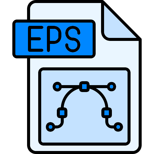 Eps file format Generic color lineal-color icon