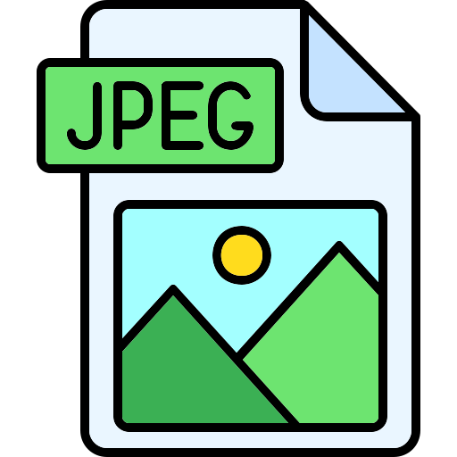 Jpg file format Generic color lineal-color icon