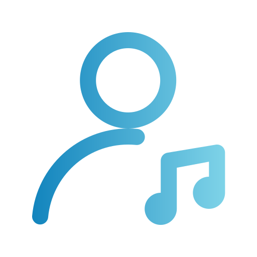 音楽 Generic gradient outline icon