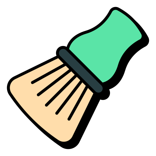 Shaving brush Generic color lineal-color icon