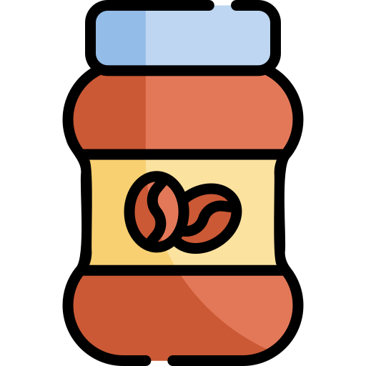 Instant coffee Kawaii Lineal color icon