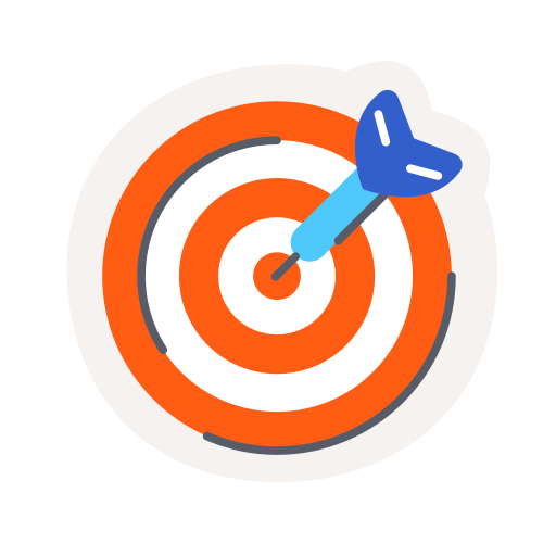 Bulls eye Generic color lineal-color icon