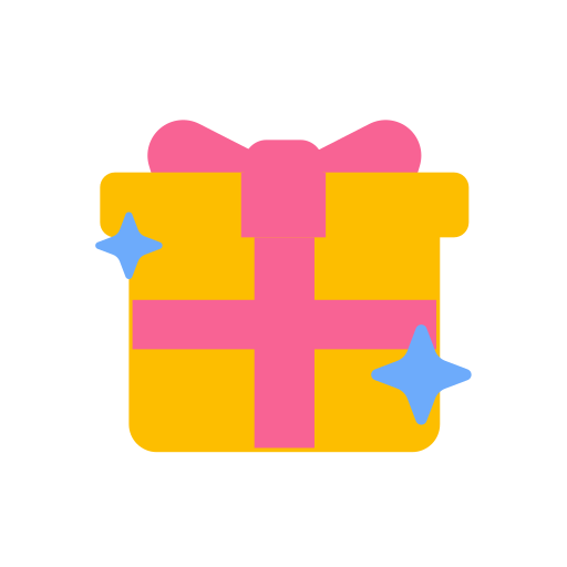 Подарочная коробка Generic color fill иконка