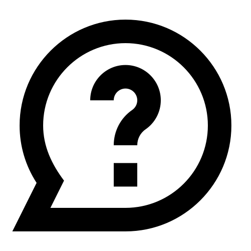 質問する Generic black outline icon