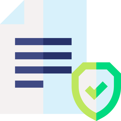 Privacy policy Basic Straight Flat icon