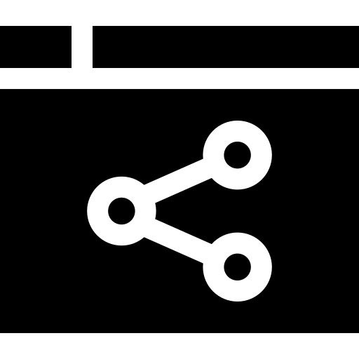 partager Basic Straight Filled Icône