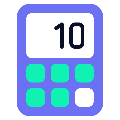 calculadora Generic color fill icono