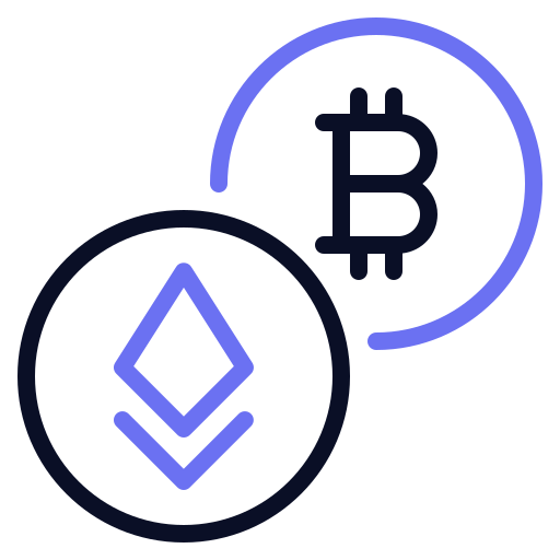 Cryptocurrency Generic color outline icon