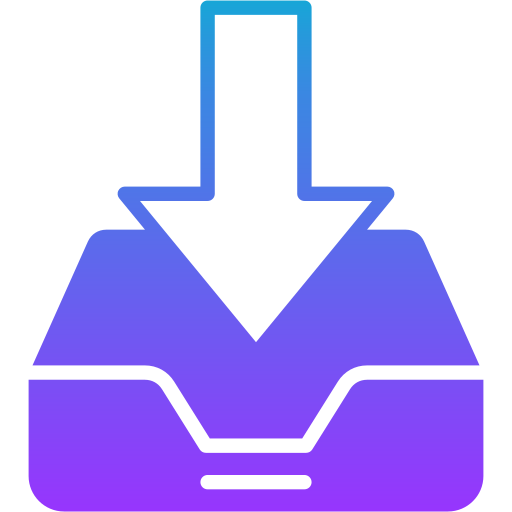 boîte de réception Generic gradient fill Icône