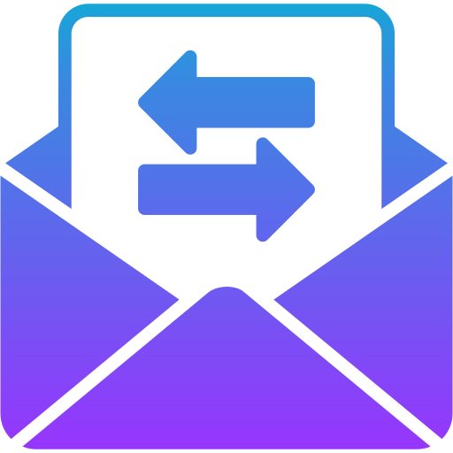 Exchange mails Generic gradient fill icon