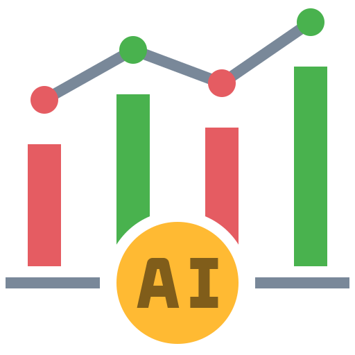 Predictive analysis Generic color fill icon