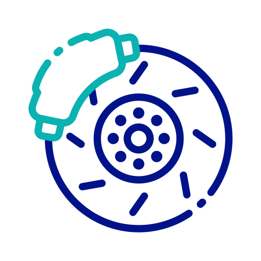 Brake disc Generic color outline icon