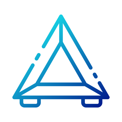 Triangle warning Generic gradient outline icon