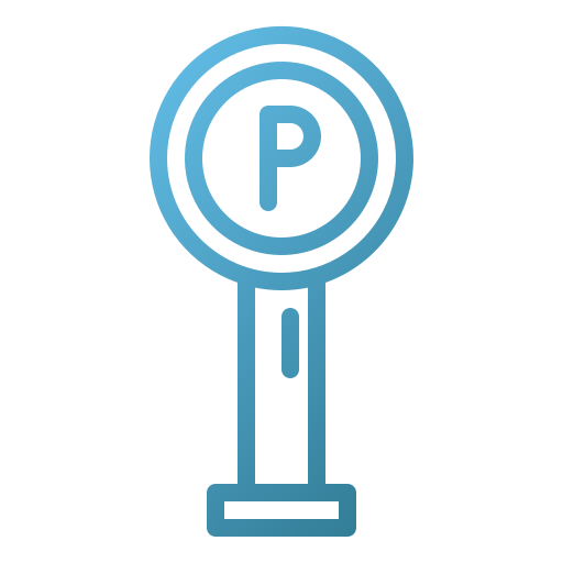 parkeer teken Generic gradient outline icoon