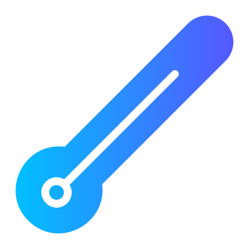 termómetro Generic gradient fill icono