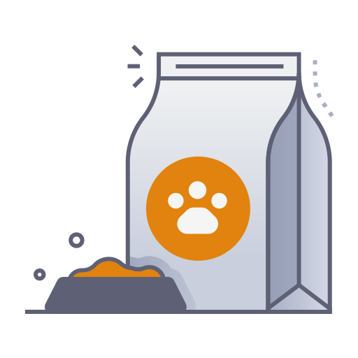 alimentos para mascotas Generic gradient lineal-color icono