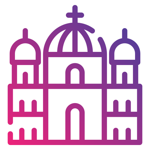 katedra w berlinie Generic gradient outline ikona