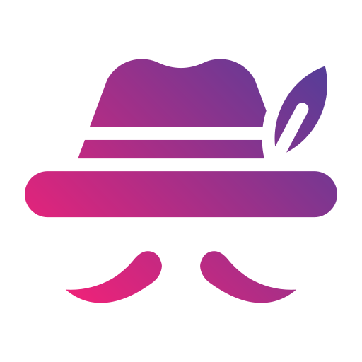 Moustache Generic gradient fill icon