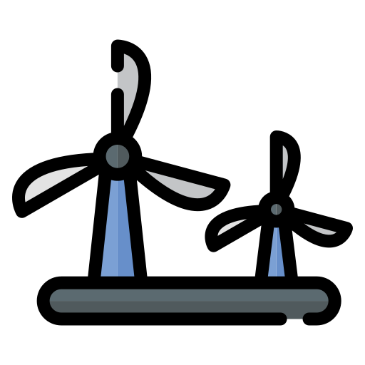 energia wiatrowa Generic color lineal-color ikona