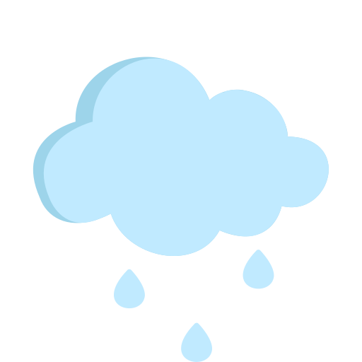 chmura deszczowa Generic color fill ikona