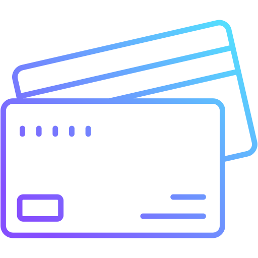 carta di credito Generic gradient outline icona