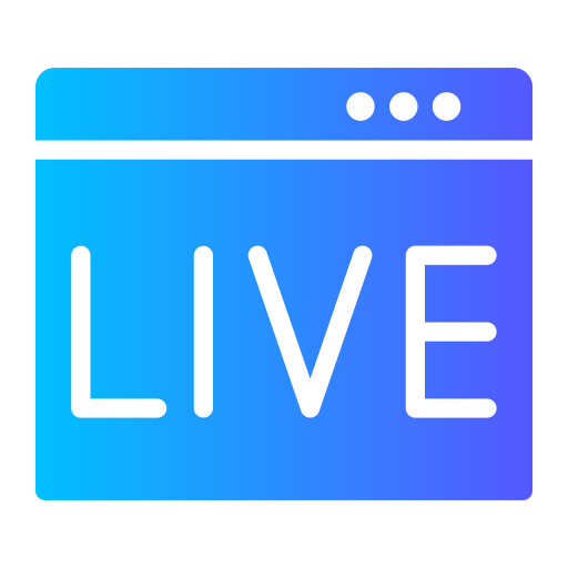 Live broadcast Generic gradient fill icon