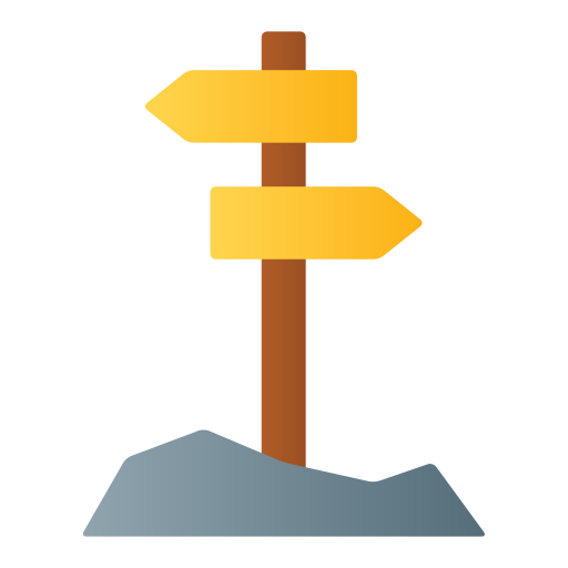 Sign Post Generic gradient fill icon